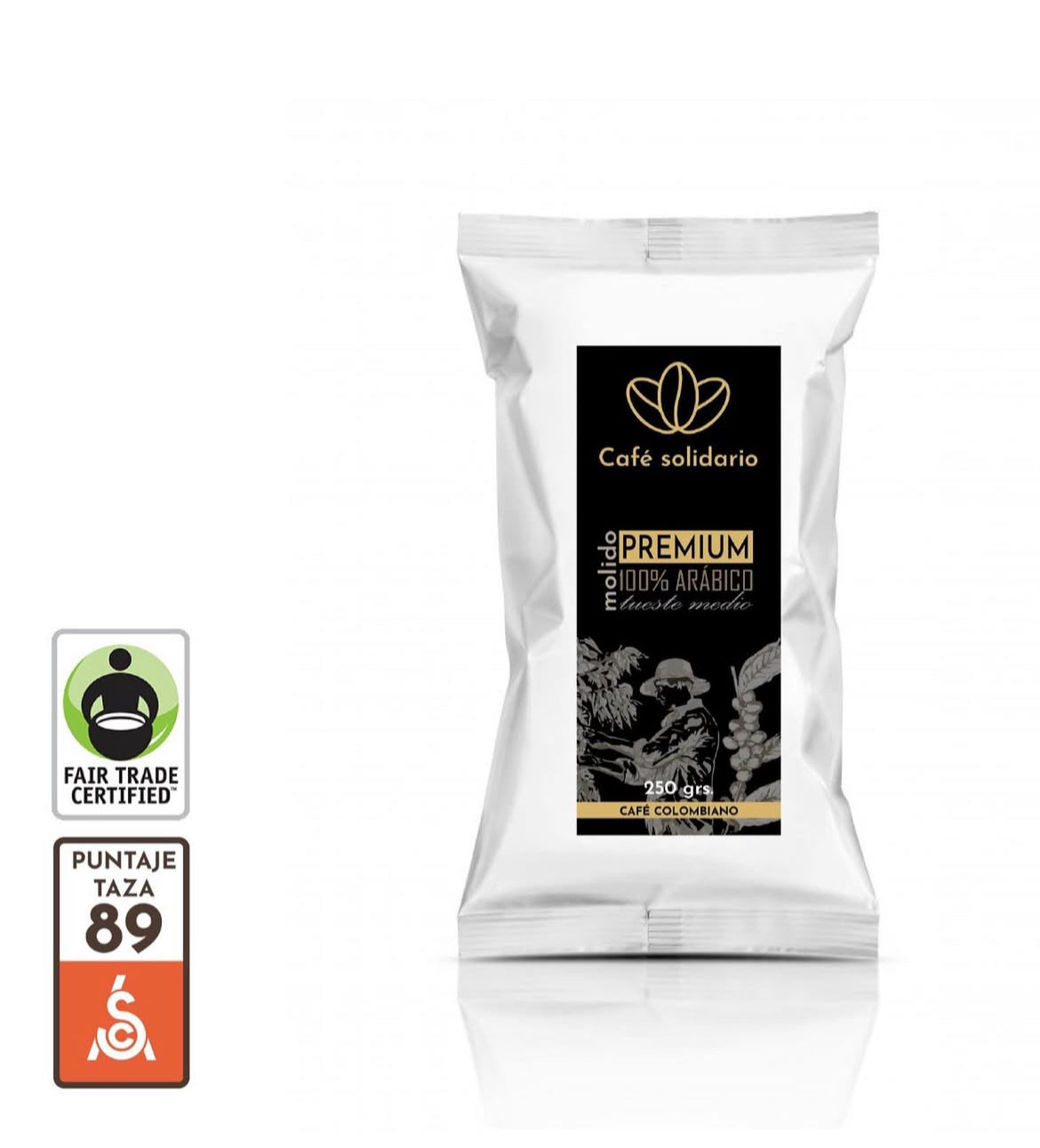 Café Solidario molido premium 250 gr
