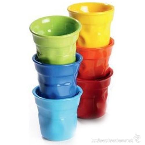 Set de 6 tazas, de colores de porcelana Bialetti (Stock por verificar)